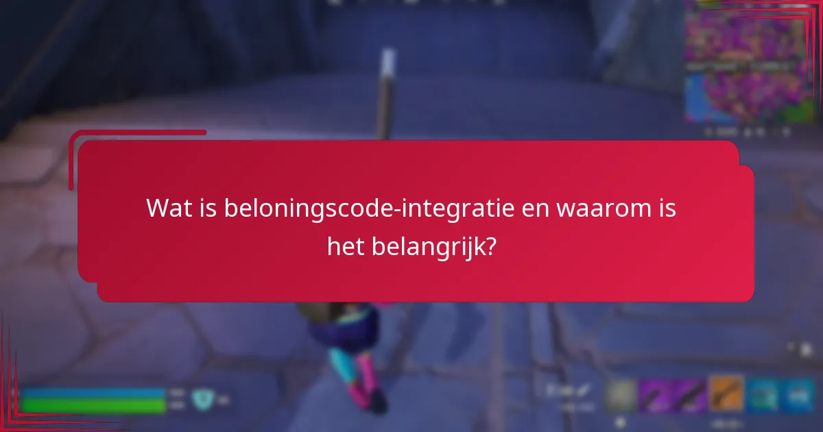 Hoe stel ik beloningscode-integratie in?